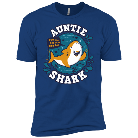 T-Shirts Royal / X-Small Shark Family Trazo - Auntie Men's Premium T-Shirt