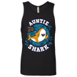 T-Shirts Black / S Shark Family Trazo - Auntie Men's Premium Tank Top