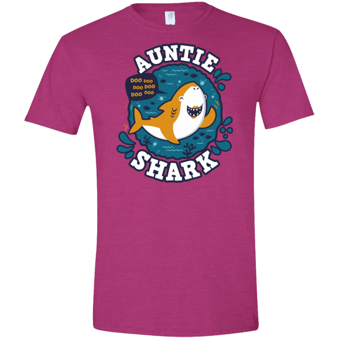 T-Shirts Antique Heliconia / S Shark Family Trazo - Auntie Men's Semi-Fitted Softstyle