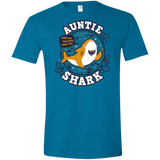 T-Shirts Antique Sapphire / S Shark Family Trazo - Auntie Men's Semi-Fitted Softstyle