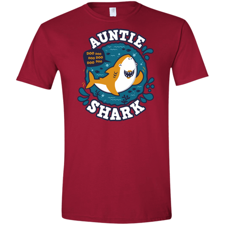 T-Shirts Cardinal Red / S Shark Family Trazo - Auntie Men's Semi-Fitted Softstyle