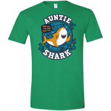 T-Shirts Heather Irish Green / S Shark Family Trazo - Auntie Men's Semi-Fitted Softstyle