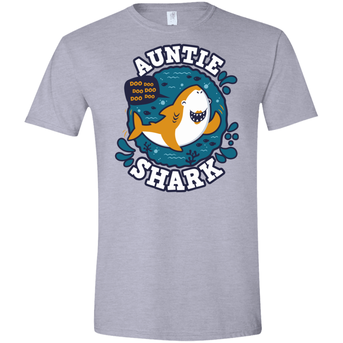 T-Shirts Sport Grey / X-Small Shark Family Trazo - Auntie Men's Semi-Fitted Softstyle