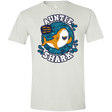 T-Shirts White / X-Small Shark Family Trazo - Auntie Men's Semi-Fitted Softstyle