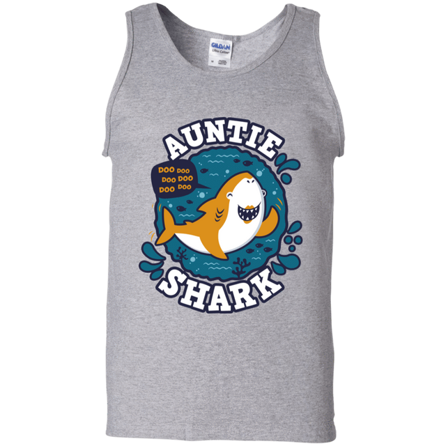 T-Shirts Sport Grey / S Shark Family Trazo - Auntie Men's Tank Top