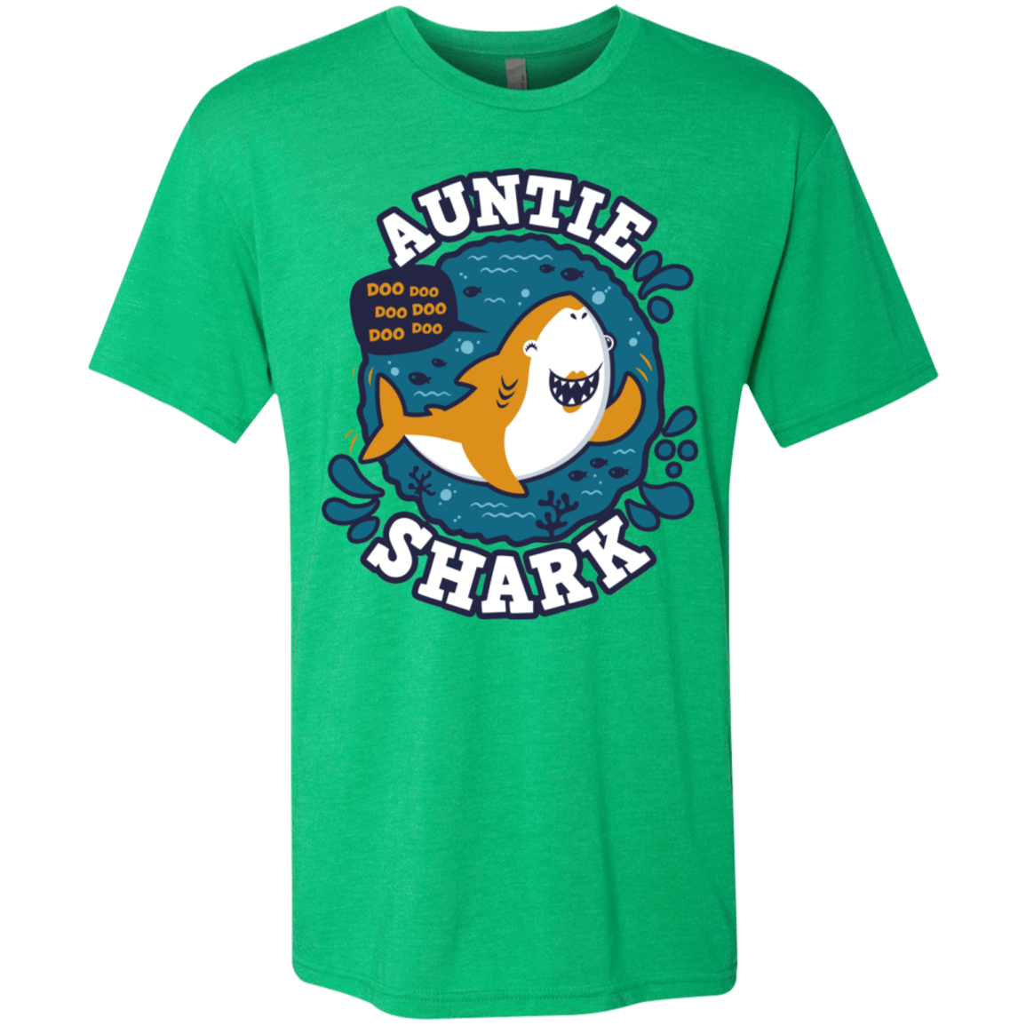 T-Shirts Envy / S Shark Family Trazo - Auntie Men's Triblend T-Shirt