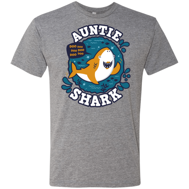 T-Shirts Premium Heather / S Shark Family Trazo - Auntie Men's Triblend T-Shirt