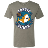 T-Shirts Venetian Grey / S Shark Family Trazo - Auntie Men's Triblend T-Shirt