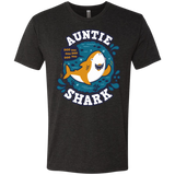 T-Shirts Vintage Black / S Shark Family Trazo - Auntie Men's Triblend T-Shirt