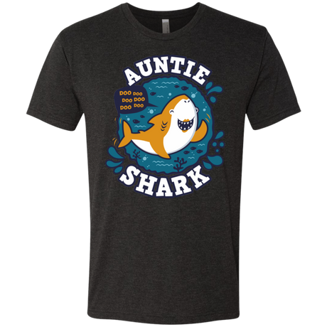 T-Shirts Vintage Black / S Shark Family Trazo - Auntie Men's Triblend T-Shirt