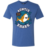 T-Shirts Vintage Royal / S Shark Family Trazo - Auntie Men's Triblend T-Shirt