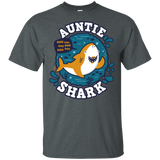 T-Shirts Dark Heather / S Shark Family Trazo - Auntie T-Shirt