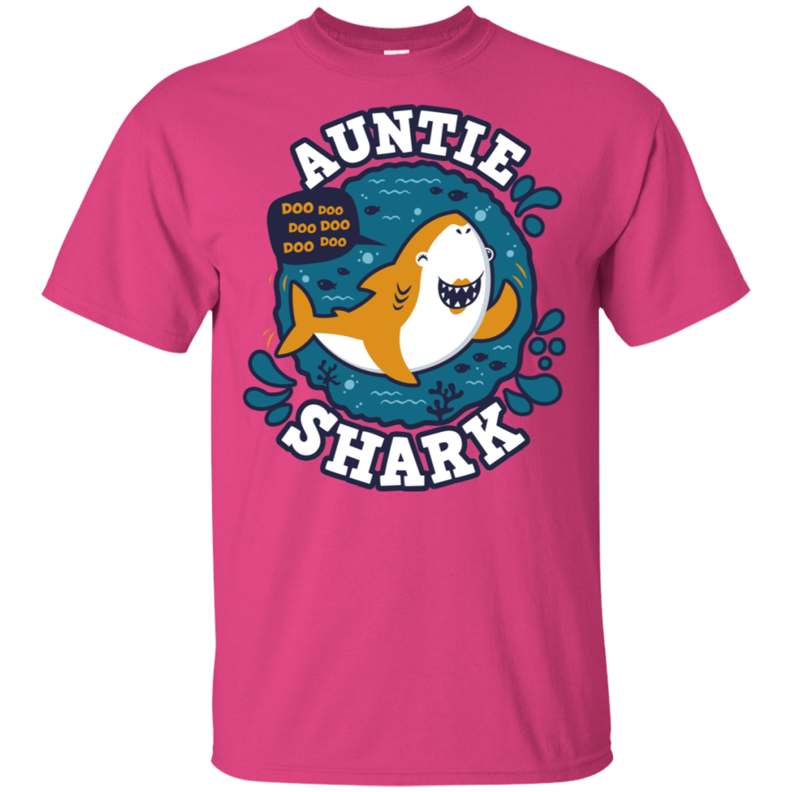 T-Shirts Heliconia / S Shark Family Trazo - Auntie T-Shirt