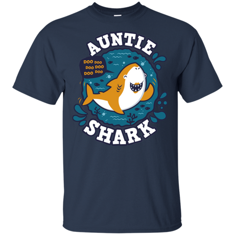 T-Shirts Navy / S Shark Family Trazo - Auntie T-Shirt