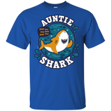 T-Shirts Royal / S Shark Family Trazo - Auntie T-Shirt