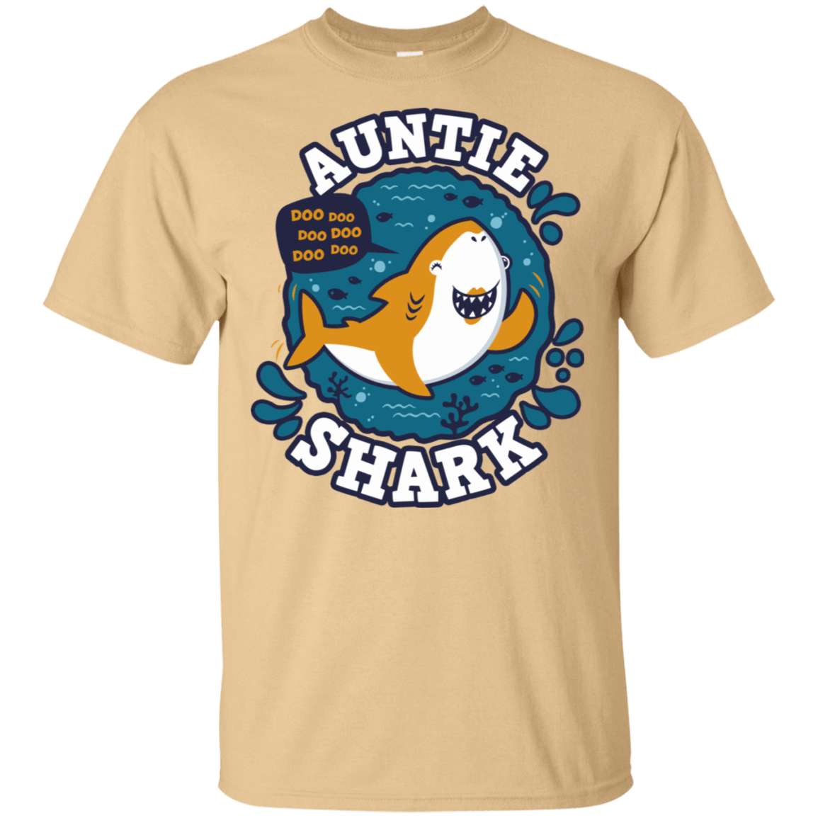 T-Shirts Vegas Gold / S Shark Family Trazo - Auntie T-Shirt
