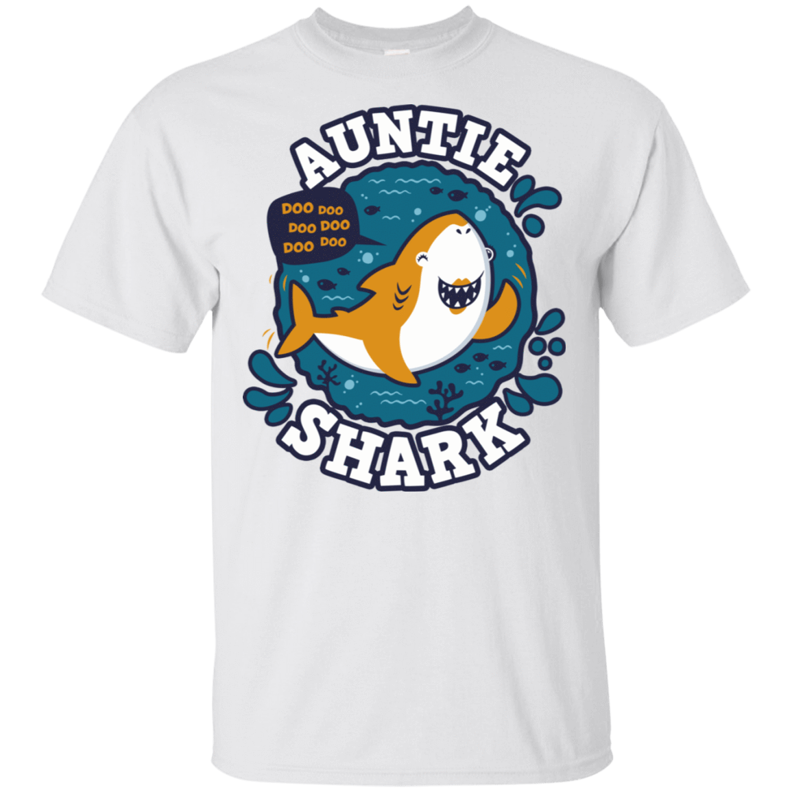 T-Shirts White / S Shark Family Trazo - Auntie T-Shirt