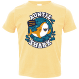 T-Shirts Butter / 2T Shark Family Trazo - Auntie Toddler Premium T-Shirt