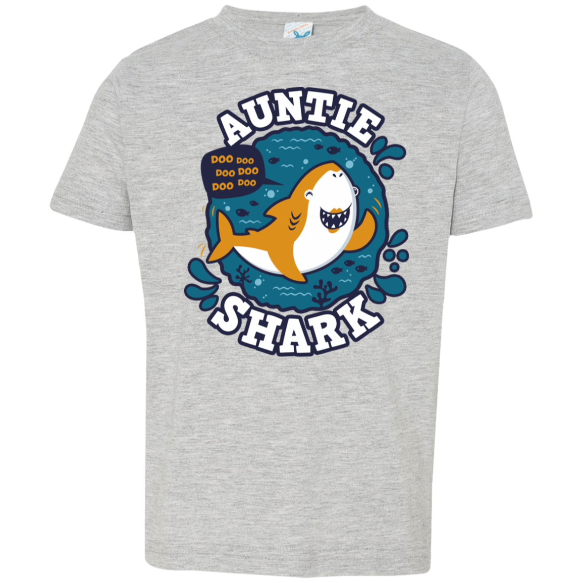 T-Shirts Heather Grey / 2T Shark Family Trazo - Auntie Toddler Premium T-Shirt