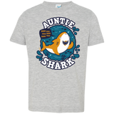 T-Shirts Heather Grey / 2T Shark Family Trazo - Auntie Toddler Premium T-Shirt