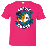 T-Shirts Hot Pink / 2T Shark Family Trazo - Auntie Toddler Premium T-Shirt