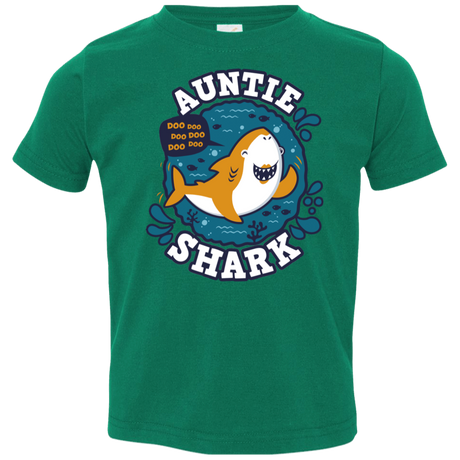 T-Shirts Kelly / 2T Shark Family Trazo - Auntie Toddler Premium T-Shirt