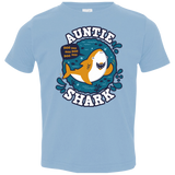 T-Shirts Light Blue / 2T Shark Family Trazo - Auntie Toddler Premium T-Shirt