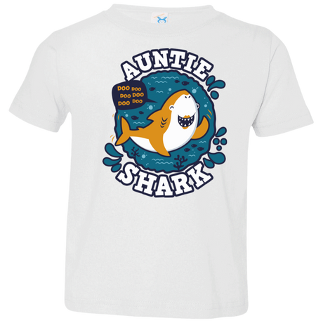 T-Shirts White / 2T Shark Family Trazo - Auntie Toddler Premium T-Shirt