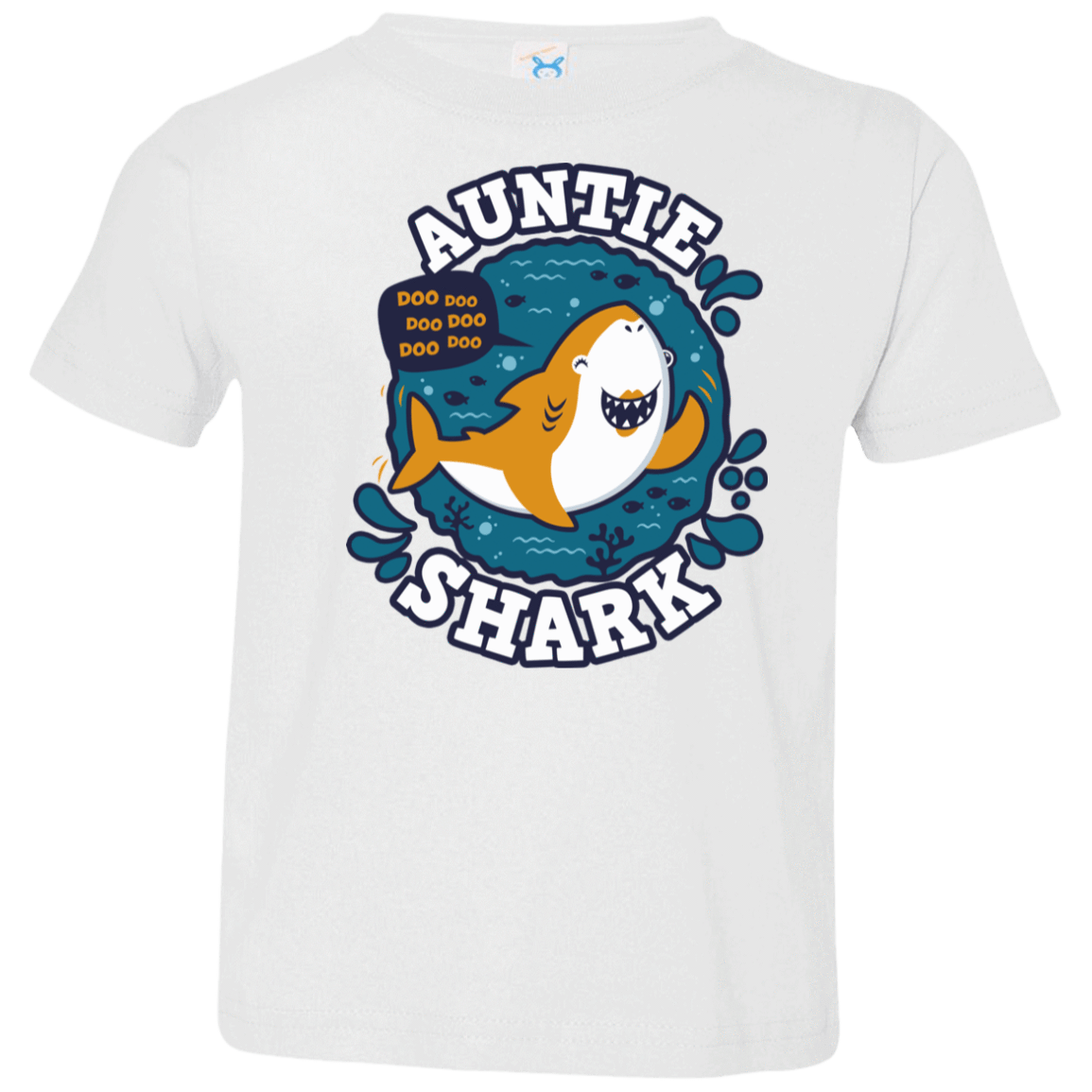 T-Shirts White / 2T Shark Family Trazo - Auntie Toddler Premium T-Shirt