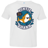 T-Shirts White / 2T Shark Family Trazo - Auntie Toddler Premium T-Shirt