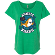 T-Shirts Envy / X-Small Shark Family Trazo - Auntie Triblend Dolman Sleeve