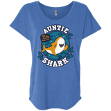 T-Shirts Vintage Royal / X-Small Shark Family Trazo - Auntie Triblend Dolman Sleeve