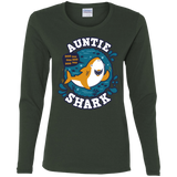 T-Shirts Forest / S Shark Family Trazo - Auntie Women's Long Sleeve T-Shirt