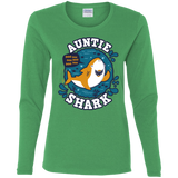 T-Shirts Irish Green / S Shark Family Trazo - Auntie Women's Long Sleeve T-Shirt