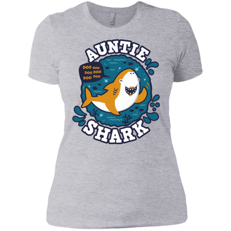 T-Shirts Heather Grey / X-Small Shark Family Trazo - Auntie Women's Premium T-Shirt