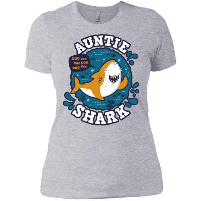 T-Shirts Heather Grey / X-Small Shark Family Trazo - Auntie Women's Premium T-Shirt