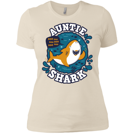 T-Shirts Ivory/ / X-Small Shark Family Trazo - Auntie Women's Premium T-Shirt