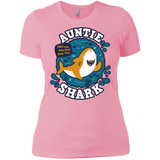 T-Shirts Light Pink / X-Small Shark Family Trazo - Auntie Women's Premium T-Shirt