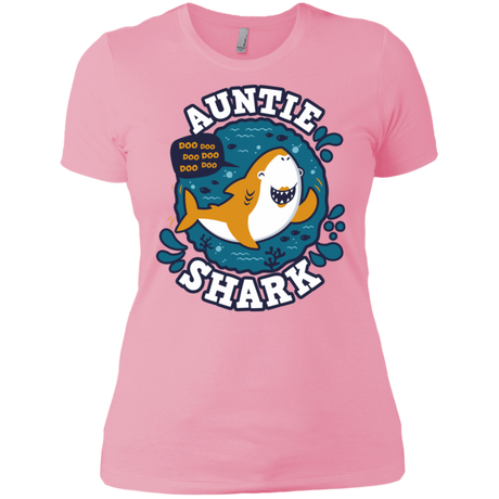 T-Shirts Light Pink / X-Small Shark Family Trazo - Auntie Women's Premium T-Shirt