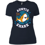 T-Shirts Midnight Navy / X-Small Shark Family Trazo - Auntie Women's Premium T-Shirt