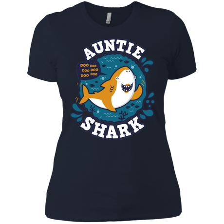 T-Shirts Midnight Navy / X-Small Shark Family Trazo - Auntie Women's Premium T-Shirt
