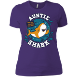 T-Shirts Purple Rush/ / X-Small Shark Family Trazo - Auntie Women's Premium T-Shirt