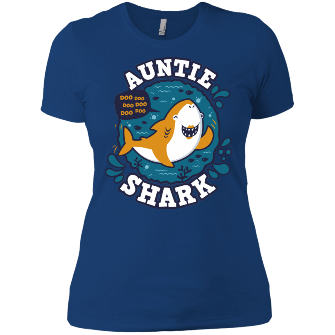 T-Shirts Royal / X-Small Shark Family Trazo - Auntie Women's Premium T-Shirt