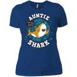 T-Shirts Royal / X-Small Shark Family Trazo - Auntie Women's Premium T-Shirt
