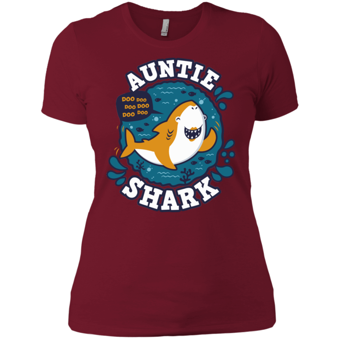 T-Shirts Scarlet / S Shark Family Trazo - Auntie Women's Premium T-Shirt