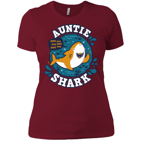 T-Shirts Scarlet / S Shark Family Trazo - Auntie Women's Premium T-Shirt