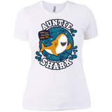 T-Shirts White / X-Small Shark Family Trazo - Auntie Women's Premium T-Shirt