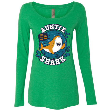 T-Shirts Envy / S Shark Family Trazo - Auntie Women's Triblend Long Sleeve Shirt