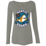 T-Shirts Venetian Grey / S Shark Family Trazo - Auntie Women's Triblend Long Sleeve Shirt