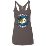 T-Shirts Macchiato / X-Small Shark Family Trazo - Auntie Women's Triblend Racerback Tank